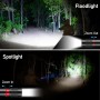 Blukar Linterna LED Recargable, 2000L Super Brillante con 4 Modos, Linterna Táctica de Aluminio Enfoque Ajustable - Ultra