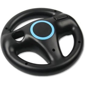 AMEEGO Steering Wheel Design Stand Mario Kart Racing Game Steering Wheel Stand For Wii Game Controller (Black)