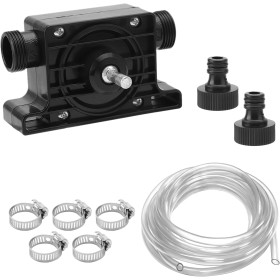 HENGBIRD Mini Bomba de Agua, Bomba Agua Manual Multifunción Bomba de Trasvase de Agua para Taladro con Manguera de plástico de 2
