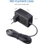 AKINGUAR Alimentación de CC 12V 2A, Universal Adaptador de Fuente de Alimentación, CA 100-240V a CC 12V, Adaptador Multivoltaje