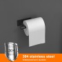 Ibergrif MK34052B Portarrollos Baño para Papel Higiénico, Portarrollos Baño Autoadhesivo, Soporte Colgador, Acero Inoxidable,