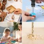 Mini Taladro de Mano Eléctrico, Vankarr 3 Velocidades DIY Micro Taladro Manual Precisión Herramientas bricolaje Giratorias