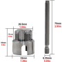 Pipe Threader, Manual Threading Tool,1.3 Inches Nipple Extractor, Tap Die Set, Machine Hole, Wire Cable, Hose Fitting, Patio,
