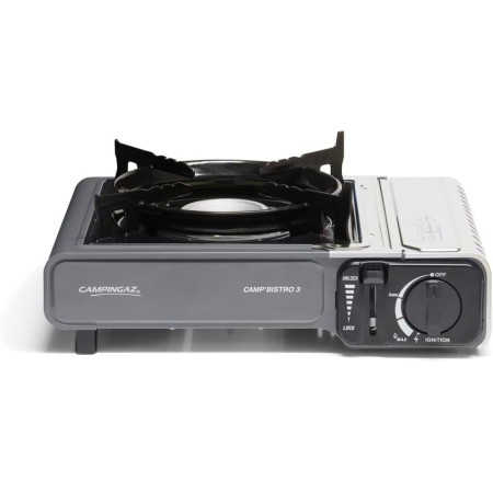 Campingaz , Camp Bistro 3 Hornillo De Gas Individual Potencia 2200 W Unisex Adulto, Negro, Talla Única