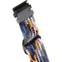 Nylon Watchband Band de reemplazo Ajustable Sport Correa Transpirable para Fenix ​​7s para 6s para 5s (Red Black)
