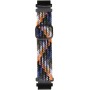 Nylon Watchband Band de reemplazo Ajustable Sport Correa Transpirable para Fenix ​​7s para 6s para 5s (Red Black)