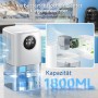 Deshumidificador, deshumidificador eléctrico de 1800 ml, deshumidificador silencioso con función de descongelación y modo de