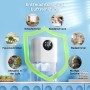 Deshumidificador, deshumidificador eléctrico de 1800 ml, deshumidificador silencioso con función de descongelación y modo de