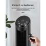 FOHERE Ultra Quiet Tower Fan with Remote Control for Home, Oscillating Pedestal Fan with Silent DC Motor of 102cm, 7.6m/s, 12