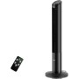 FOHERE Ultra Quiet Tower Fan with Remote Control for Home, Oscillating Pedestal Fan with Silent DC Motor of 102cm, 7.6m/s, 12