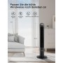 FOHERE Ultra Quiet Tower Fan with Remote Control for Home, Oscillating Pedestal Fan with Silent DC Motor of 102cm, 7.6m/s, 12