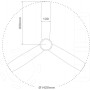 gsc evolution Industrial Ceiling Fan | AC Motor | Ø142 cm | Ideal for Industrial Ceilings | 5 Speeds | Black | 220-240V