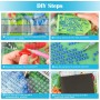 MXJSUA DIY Paisaje Junto al mar Barco Paisaje Pintura Diamante Kit para Principiantes, 5D Diamond Painting Kit Adultos, Punto de