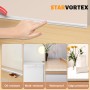 4M Molduras de Pared Autoadhesivas, Se Puede Cortar Molduras Decorativas Pared, Fácil de Usar Molduras Decorativas para Pared,