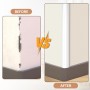 4M Molduras de Pared Autoadhesivas, Se Puede Cortar Molduras Decorativas Pared, Fácil de Usar Molduras Decorativas para Pared,