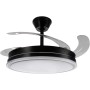 Casa Shop LED Ceiling Fan 70W DC Motor with Remote Control, Retractable Blades, Integrated LED, Ultra Quiet Retractable Blades
