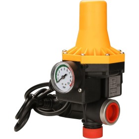 ISOISL Control electrónico de bomba 1100W 9000 l/h - Presostato para agua - Controlador de presión de 10 bar con cable -