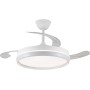 Michu Evo 72W LED Fan Folding Blades with Ignition Memory, APP, CCT Remote Control 3000-4000-6000K, Dimmable Intensity, Silent
