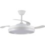 Michu Evo 72W LED Fan Folding Blades with Ignition Memory, APP, CCT Remote Control 3000-4000-6000K, Dimmable Intensity, Silent