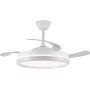 Michu Evo 72W LED Fan Folding Blades with Ignition Memory, APP, CCT Remote Control 3000-4000-6000K, Dimmable Intensity, Silent