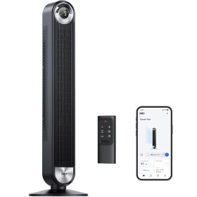 Dreo 25dB Smart Tower Fan 106cm, Alexa WiFi, 90° Oscillating, 9 Speed Settings, 12H Timer, APP Control, Voice Control, Remote