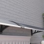 Outsunny Marquesina Exterior para Puertas y Ventanas 100x75 cm Tejadillo de Protección contra Sol y Lluvia con Cubierta de
