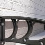 Outsunny Marquesina Exterior para Puertas y Ventanas 100x75 cm Tejadillo de Protección contra Sol y Lluvia con Cubierta de