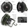 ZWOOS USB Camping Fan, Rechargeable 10400mAh Quiet Table/Wall Fan with 4 Speed Levels, Adjustable Table Fan with LED Light for