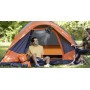 ZWOOS USB Camping Fan, Rechargeable 10400mAh Quiet Table/Wall Fan with 4 Speed Levels, Adjustable Table Fan with LED Light for
