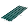 Outsunny Juego de 12 Paneles para Tejado de Acero Galvanizado Chapas Perfiladas de Techo 7m² para Caseta de Herramientas