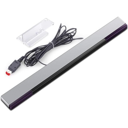 Barra de Sensor para Wii, Barra de Sensor Inalámbrica de Repuesto, Receptor de Señal de Sensor de Movimiento de Rayos