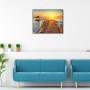SHEGZHUC Pintura Diamante Puesta de Sol 50x40 cm Pintura Diamante Atardecer Pintura de Diamantes del Mar Kit Punto Diamante