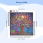 MEIYUDA 5D Diamond Painting Colorido Árbol de la Vida, Diamond Painting Kit Completo, Manualidades Adultos DIY Cristal Pintura
