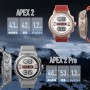 COROS APEX 2 Pro Reloj GPS Outdoor, 1,3" Zafiro Titanio, 30 días de Batería, Doble Frecuencia GPS, Navegación en Muñeca, Mapa