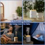 SZO Mini Humidificador de interior con luz LED, función de apagado automático y dos modos de nebulización Adecuado para su uso