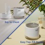 SZO Mini Humidificador de interior con luz LED, función de apagado automático y dos modos de nebulización Adecuado para su uso