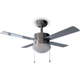 Cecotec EnergySilence Aero 450 Ceiling Fan with Light, 50 W, Energy Saving, 106 cm Diameter, Light, 4 Reversible Blades, 3