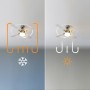 Cecotec EnergySilence Aero 450 Ceiling Fan with Light, 50 W, Energy Saving, 106 cm Diameter, Light, 4 Reversible Blades, 3