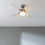 Cecotec EnergySilence Aero 450 Ceiling Fan with Light, 50 W, Energy Saving, 106 cm Diameter, Light, 4 Reversible Blades, 3