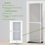 Amig - Mosquitera para Puerta - 100 x 220 cm - Protección Eficaz - Ajustable - Kit Completo con Marco, Malla y Accesorios -