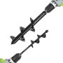 WORKPRO 2-Piezas Broca Espiral de Jardín, Excavadora de Taladro de Jardín, Broca de Taladro Espiral, Broca de Barrena,