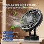 Leiorio USB Fan, 3600mAh Rechargeable Battery, Portable Table Fan with Magnetic Screws, Quiet with 3 Speeds for Desk, Kitchen,