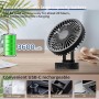 Leiorio USB Fan, 3600mAh Rechargeable Battery, Portable Table Fan with Magnetic Screws, Quiet with 3 Speeds for Desk, Kitchen,