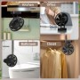 Leiorio USB Fan, 3600mAh Rechargeable Battery, Portable Table Fan with Magnetic Screws, Quiet with 3 Speeds for Desk, Kitchen,