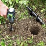 WORKPRO 2-Piezas Broca Espiral de Jardín, Excavadora de Taladro de Jardín, Broca de Taladro Espiral, Broca de Barrena,