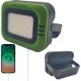 Foco Solar Portátil, Power Bank, USB Recargable, Luz Trabajo Regulable, 2 Modos de luz, Batería integrada 3.6Ah, Lampara