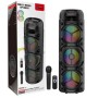 ZQS8301/8302 40W caja de sonido inalámbrica Bluetooth de alta potencia tres altavoces de escenario de fiesta de 8 pulgadas luz