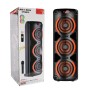 ZQS8301/8302 40W caja de sonido inalámbrica Bluetooth de alta potencia tres altavoces de escenario de fiesta de 8 pulgadas luz