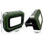 Foco Solar Portátil, Power Bank, USB Recargable, Luz Trabajo Regulable, 2 Modos de luz, Batería integrada 3.6Ah, Lampara