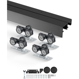 VEVOR YMXT-XC40-4B Kit de Herrajes para Puertas Corredizas, Negro